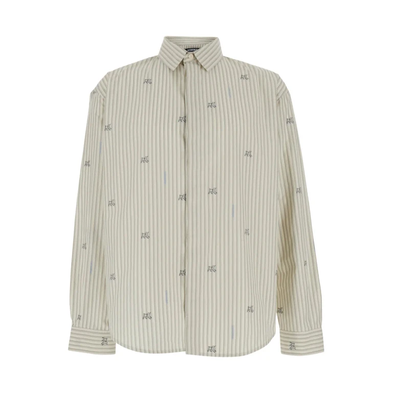 Jacquemus simon Beige Long-sleeved Shirt With Classic Collar And Long Sleeves In Cotton For Men