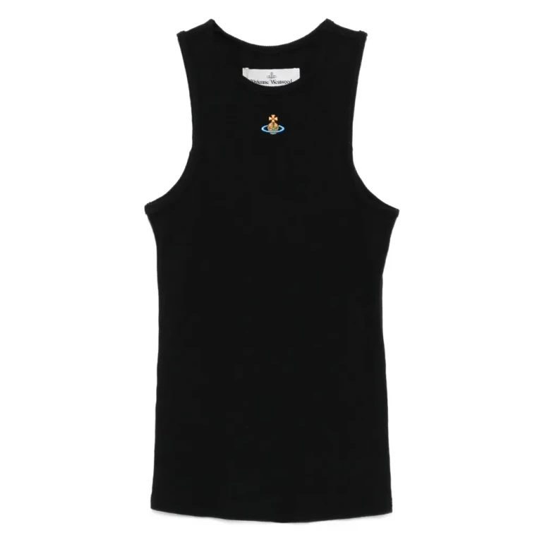 Vivienne Westwood 90s Orb-embellished Ribbed Tank Top