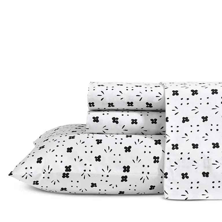 Marimekko Kukkaketo Cotton Percale Four Piece Sheet Set, Full