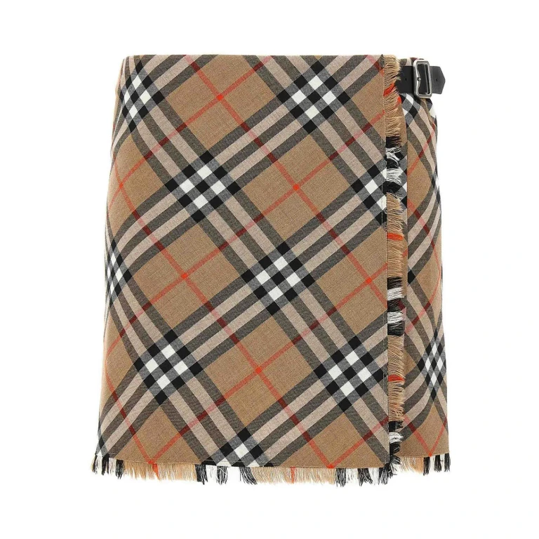 Burberry Jupe Midi - Multicolore