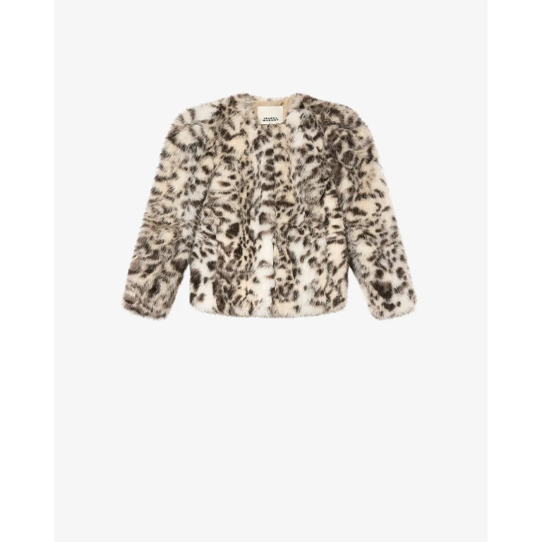 Manteau Bahria - Femme - Écru Et Noir - Taille 38 - Isabel Marant