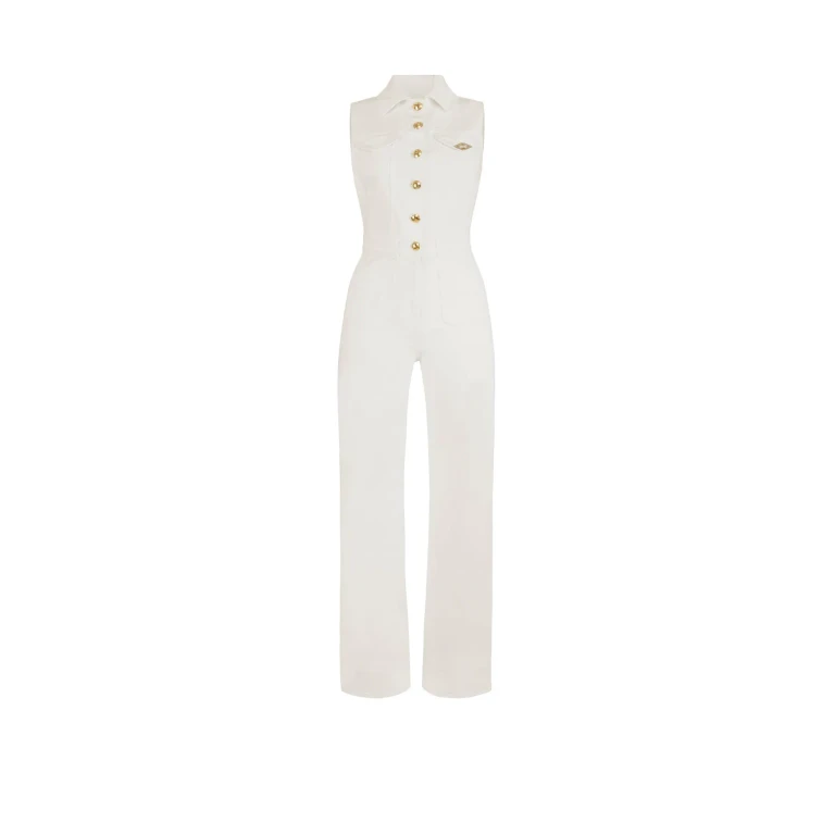 Elisabetta Franchi Combinaison - Blanc