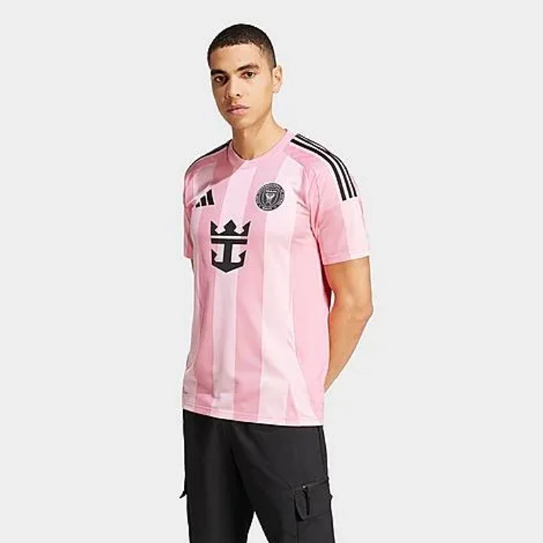 adidas Men's Inter Miami CF MLS 25-26 Away Soccer Jersey in Easy Pink Size: XS