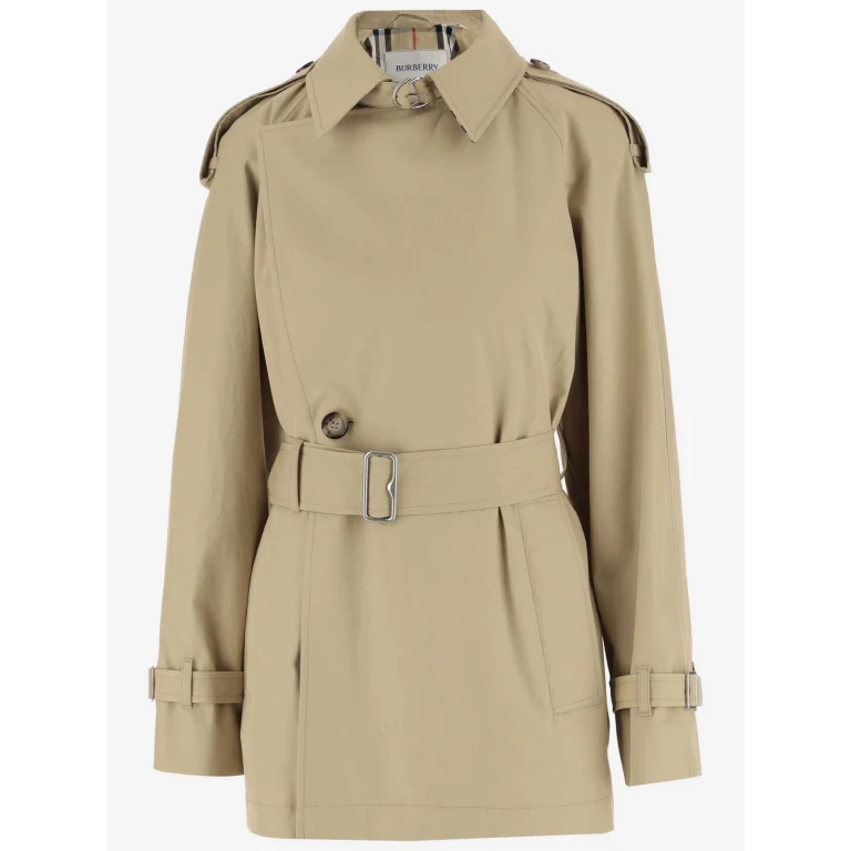 Burberry 双排扣系带风衣 52码