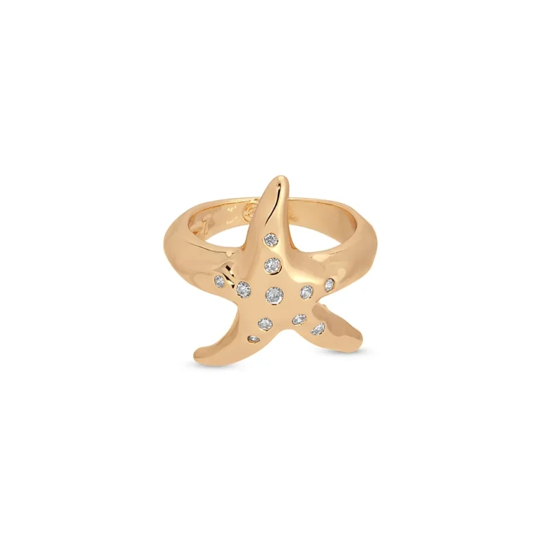 Ettika Pave Starfish Luxe Ring