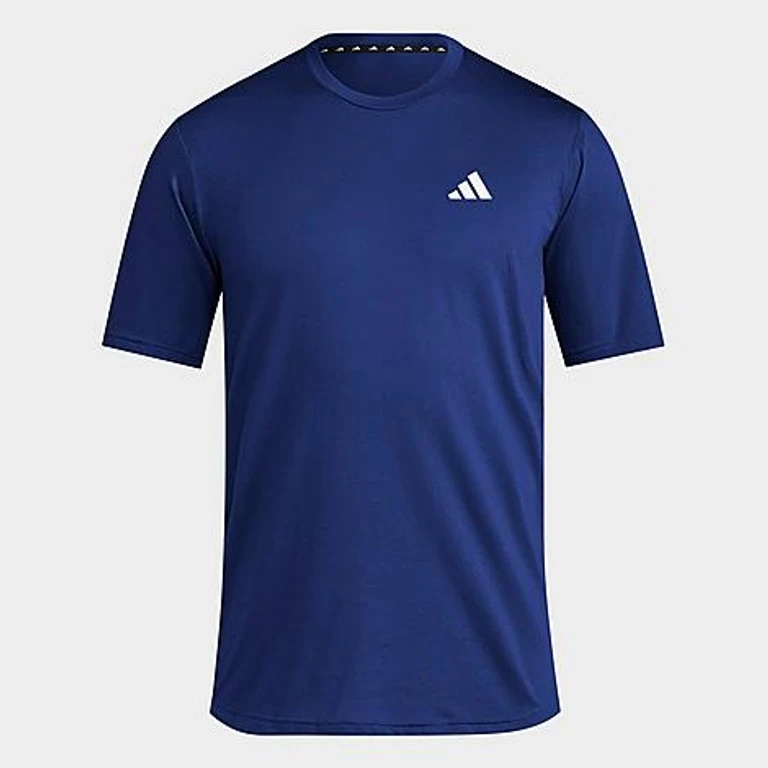 adidas Men's Train Essentials Feelready Training T-Shirt in Dark Blue/White Size: Small