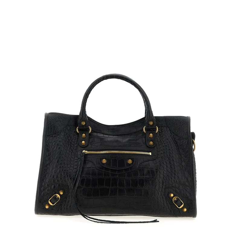 Balenciaga Black Calfskin Handbag Bag - Women
