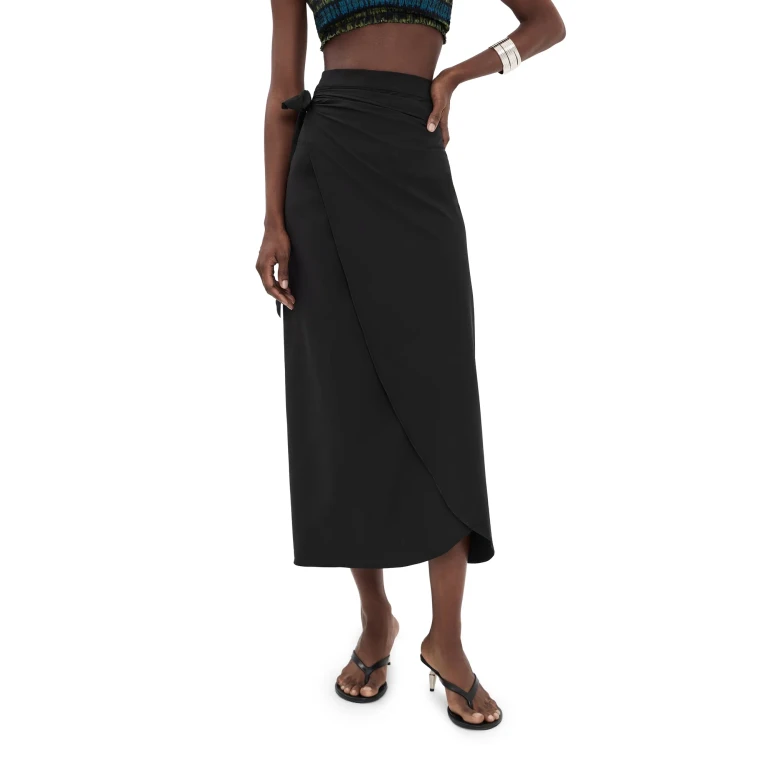 Hunza G Long Sarong Black One Size