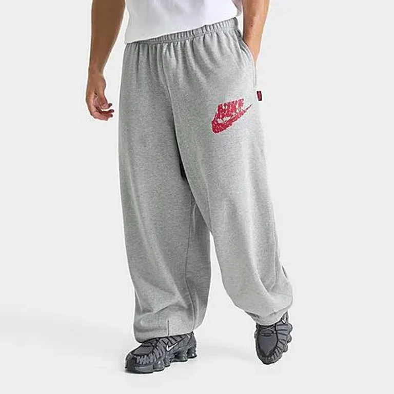 Nike Men's x Stranger Things Vecna French Terry Jogger Pants in Dark Grey Heather/Light Smoke Grey Size: Small