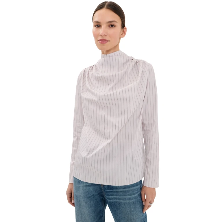 Kallmeyer Penelope Draped Blouse White 0