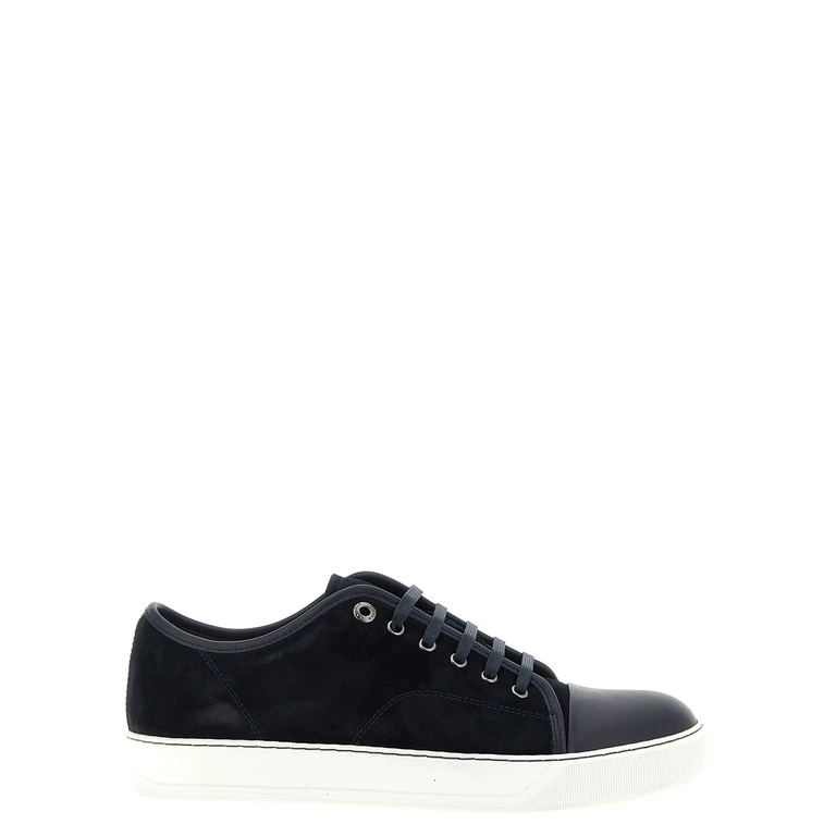 Lanvin Suede sneakers Blue Calf Leather - Men