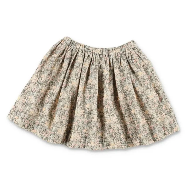 Bonpoint Girls Suzon Floral Print Corduroy Skirt