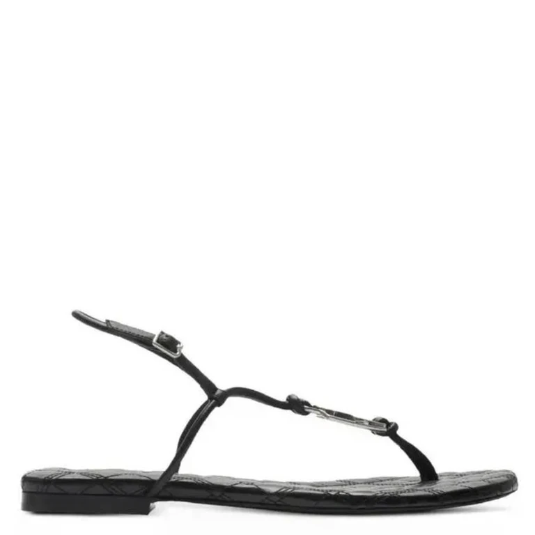 Burberry Ronda Leather Thong Sandals