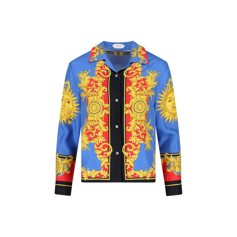 Versace Shirts Blugold Seta - Women