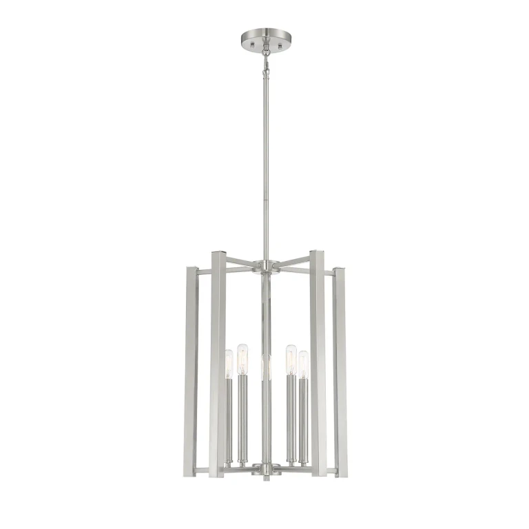 Savoy House Benson 5-Light Pendant Light in Satin Nickel - 3-7701-5-SN