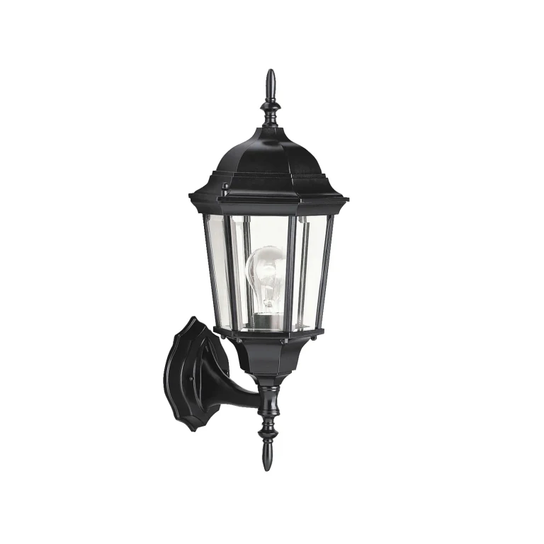 Madison 22.75" Large Outdoor Wall Lantern in Black Finish