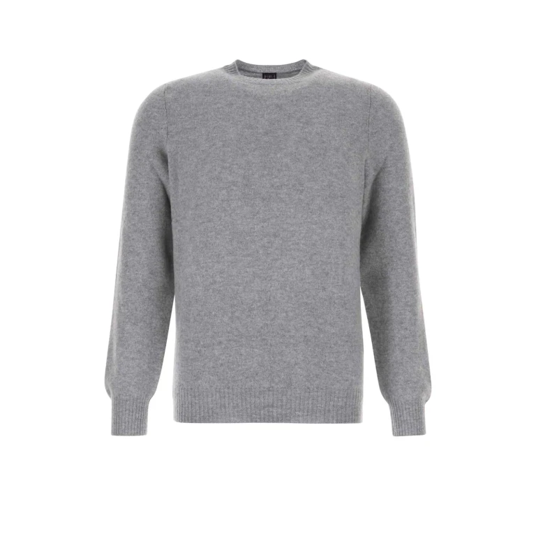 Fedeli Melange Grey Cashmere Sweater