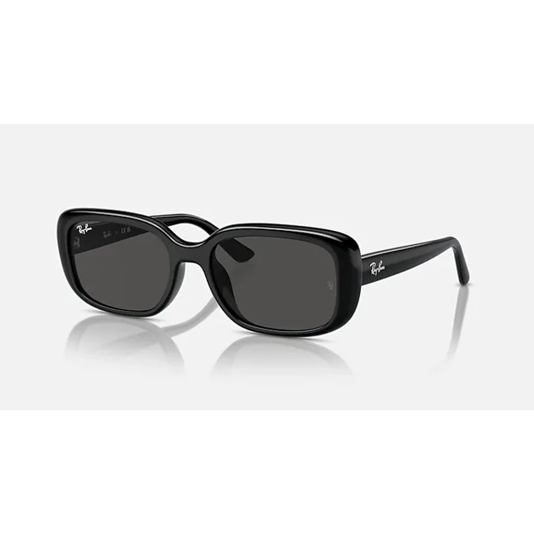 Ray Ban Dark Grey Rectangular Unisex Sunglasses RB4421D 667787 56
