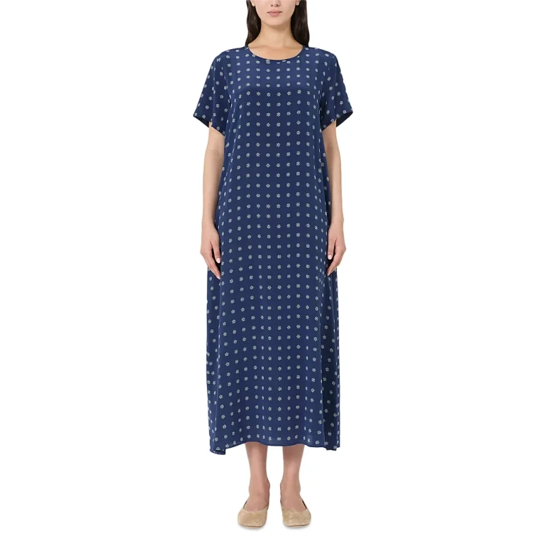 Weekend Max Mara Revere Navy Silk Dress