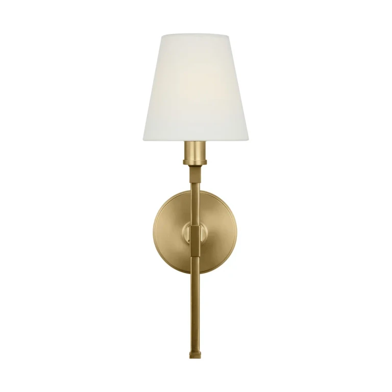 Burnished Brass Wall Sconce from the Perth Collection