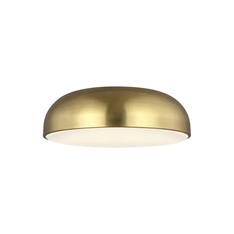 Kosa 1-Light 3.90"H LED Flush Mount in Aged Brass