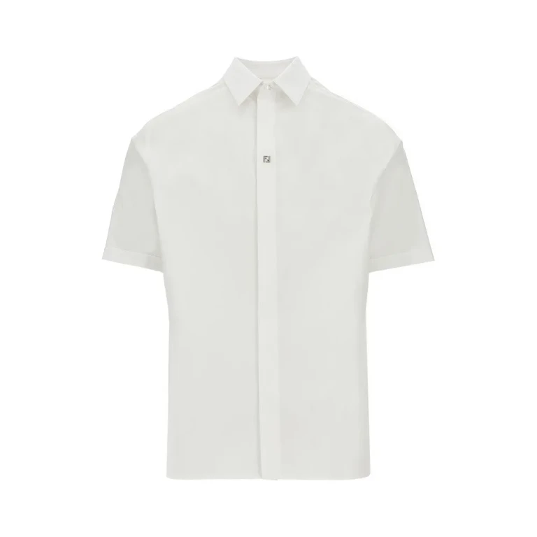 FENDI Boxy Fit poplin shirt Man 39