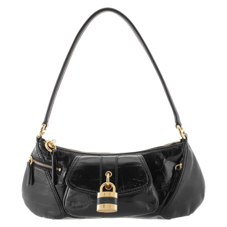 Chloe The 99 Shoulder Bag In Croco-Effect Leather