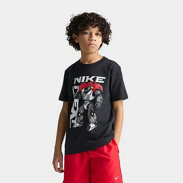 Nike Big Kids Sportswear Mecha T-Shirt in Black Size: Small