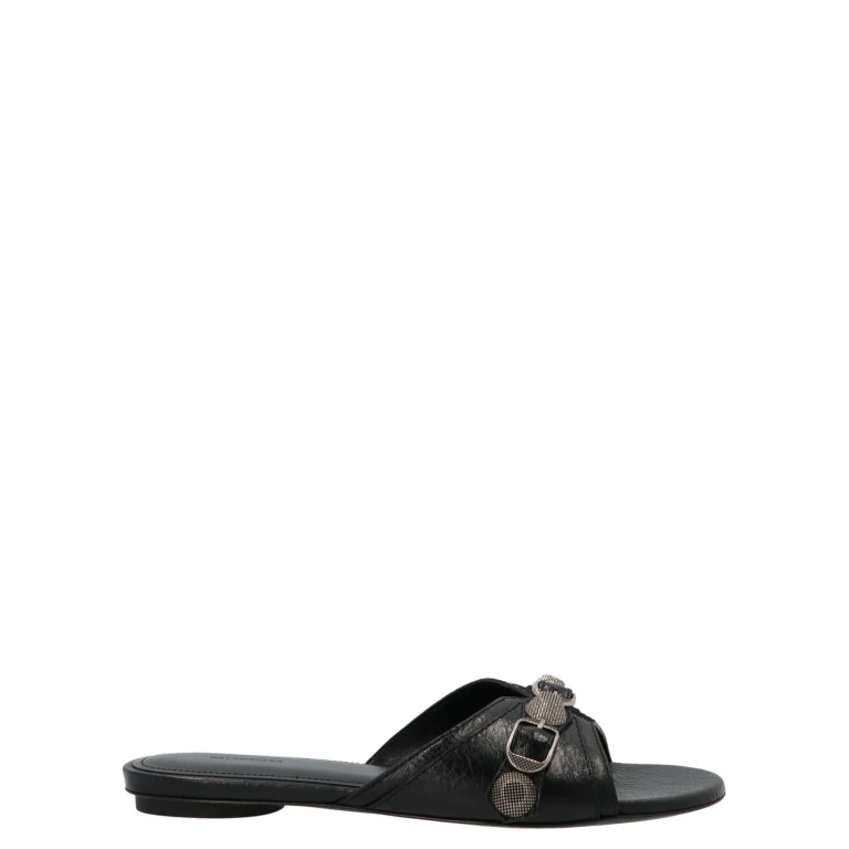 Balenciaga 皮革搭扣凉鞋