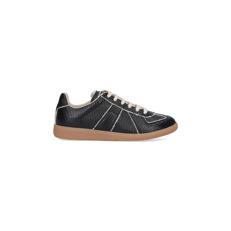 Maison Margiela Sneakers Black Ovine Leather - Men
