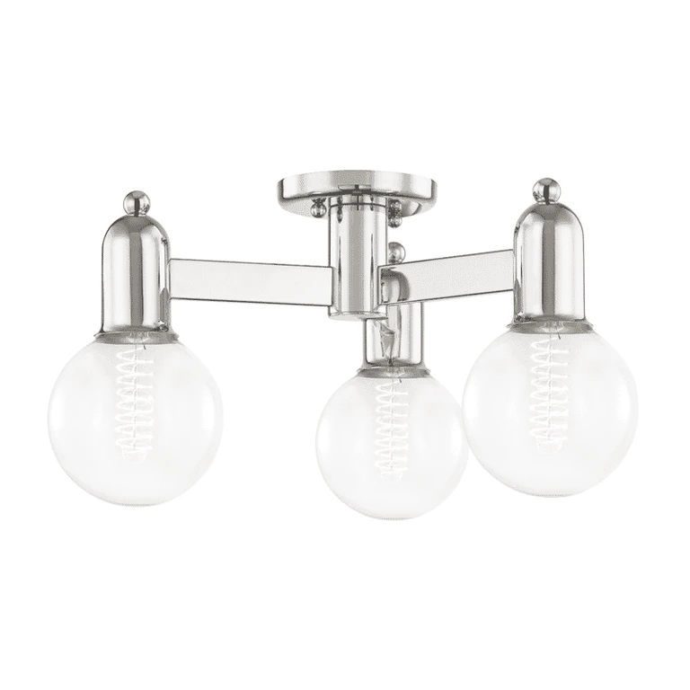 Mitzi Bryce 3-Light Ceiling Light in Polished Nickel - H419603-PN