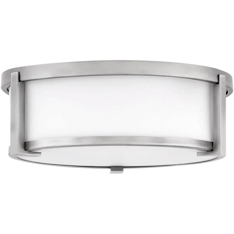 Antique Nickel LED Flush Mount from the Lowell Collection