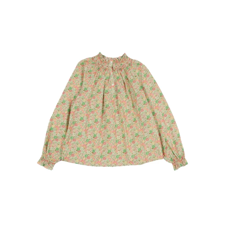 Bonpoint Pétale Girls Blouse In Liberty Fabric