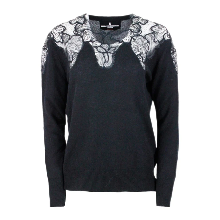 Ermanno Scervino Rundhals-Pullover - Schwarz
