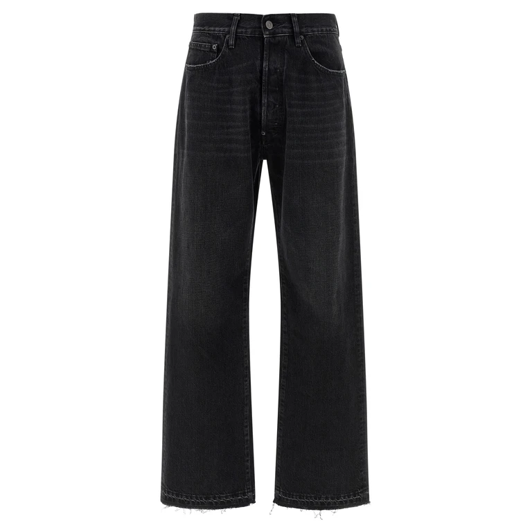 Maison Margiela Black Cotton Straight-Leg Jeans Clothing - Men
