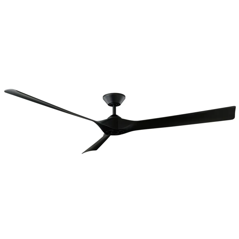 Matte Black 70"Ceiling Fan from the Torque Collection