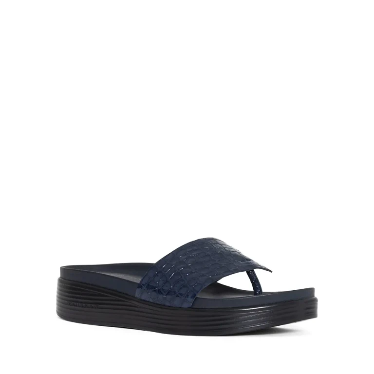 Donald Pliner Women's Leather Demi Wedge Thong Sandals