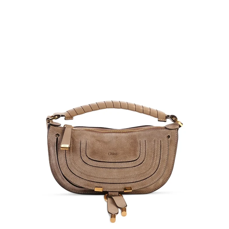 Chloe Marcie Mini Suede Shoulder Bag