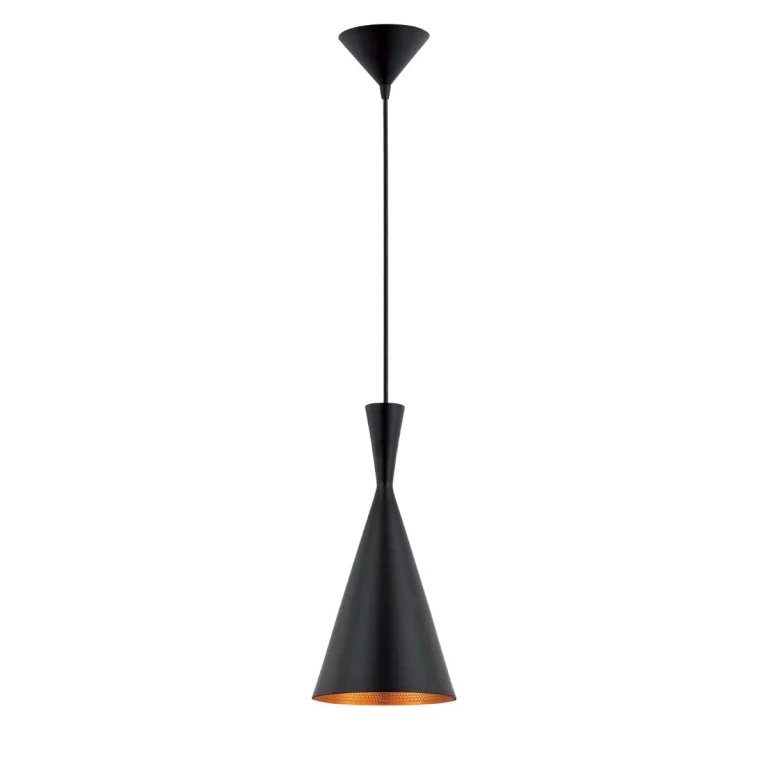 Black One Light Pendant from the Bronx Collection