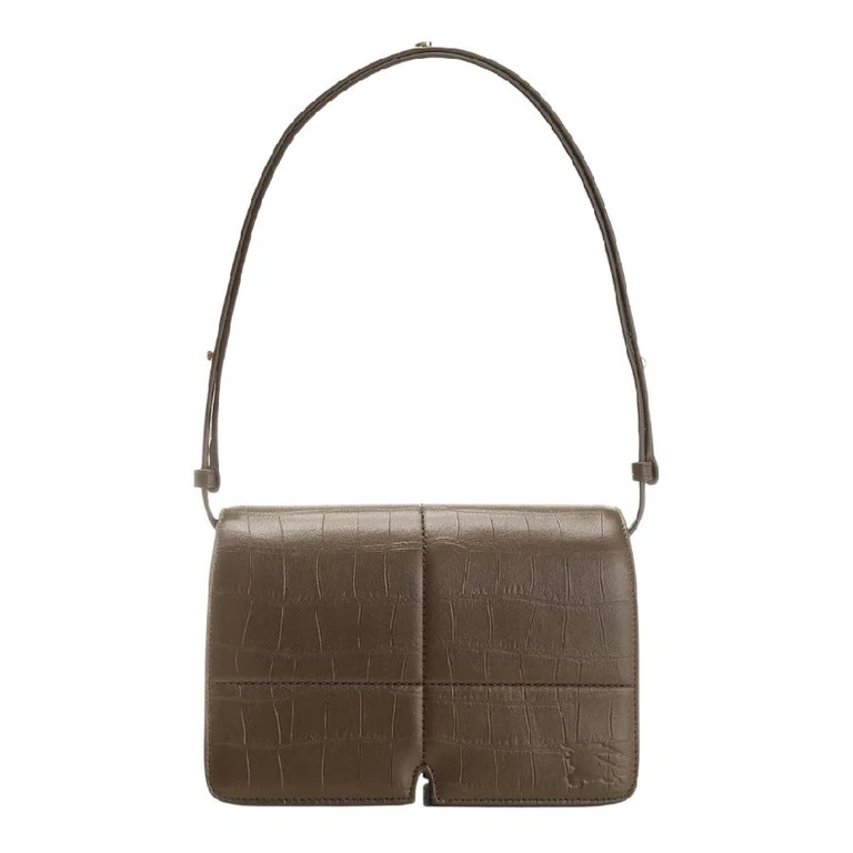 Burberry Snip Adjustable Strap Leather Shoulder Bag
