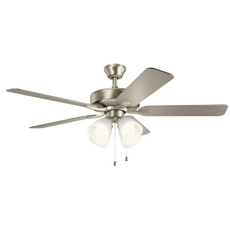 Basics Pro Premier 4-Light 52" Indoor Ceiling Fan in Brushed Nickel