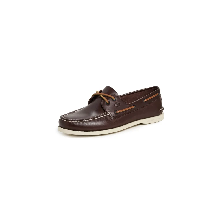 Sperry Authentic Original 2 Eye Leather Boat Shoes Royal Brown 15