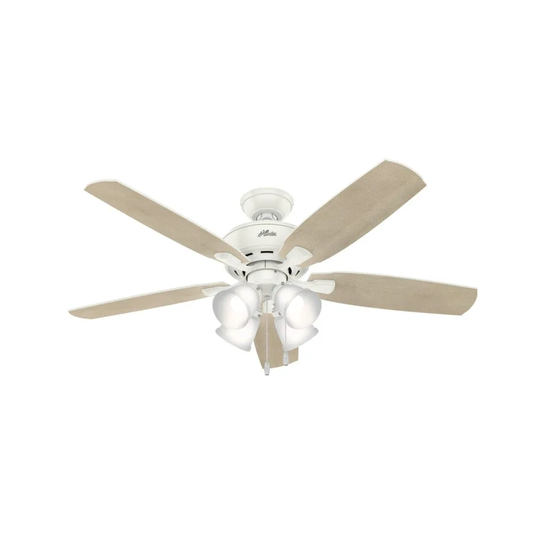 Fresh White 52"Ceiling Fan from the Amberlin Collection