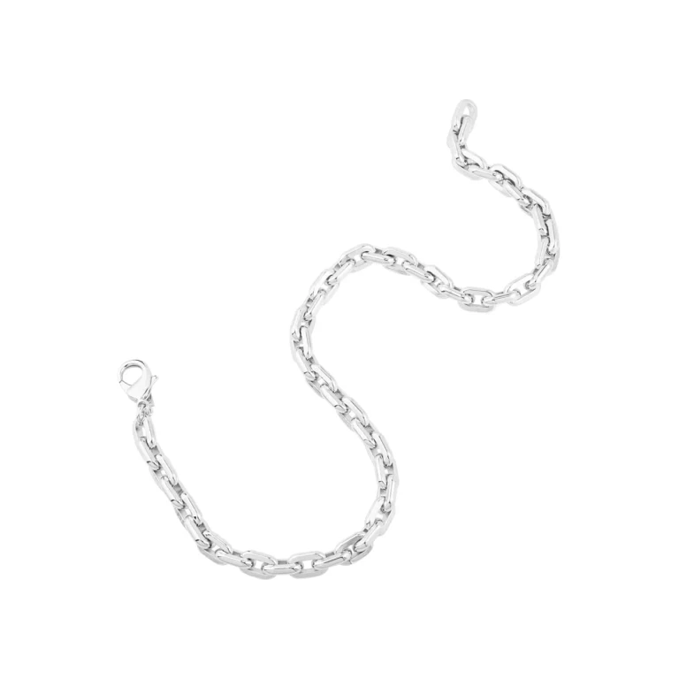 Federica Tosi lace Cindy Silver-colored Necklace With Chain Design And Claw Clasp Closure On The Back In Metal For Women