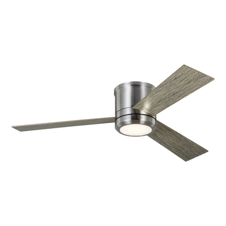 LED Clarity 56" Indoor Ceiling Fan in Brushed Steel