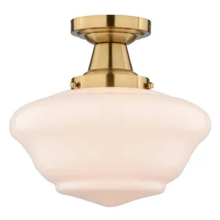 Antique Gold Semi-Flush Mount from the Eastgate Collection