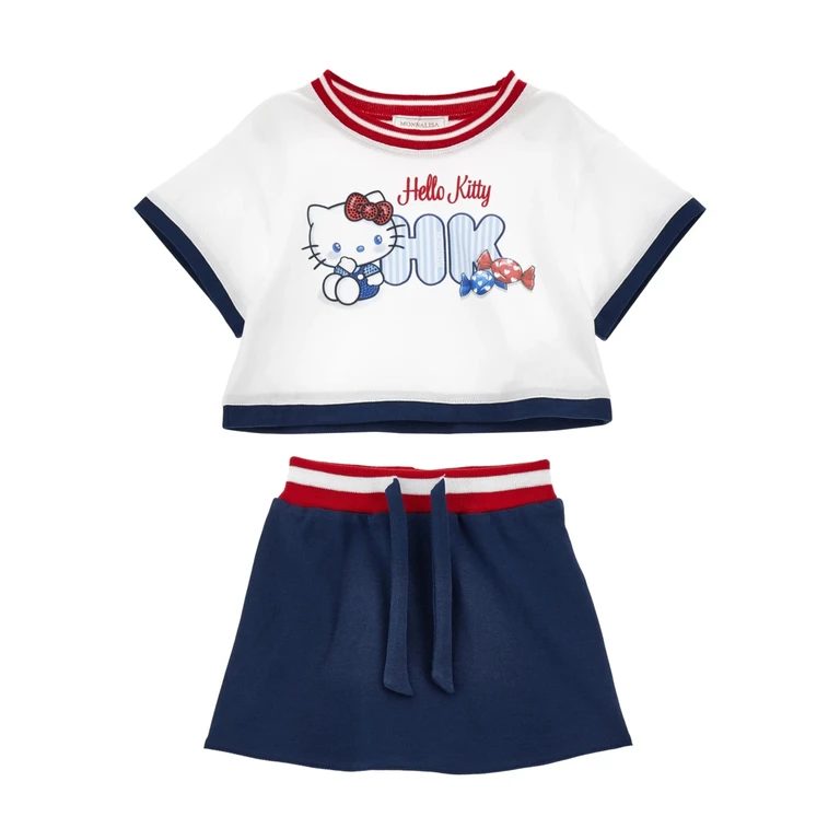 Monnalisa Kids Set Top E Gonna Multicolour Completo