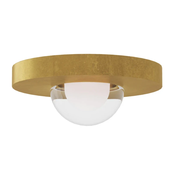 Ebell 1-Light 1.70"H LED Flush Mount in Dark Bronze