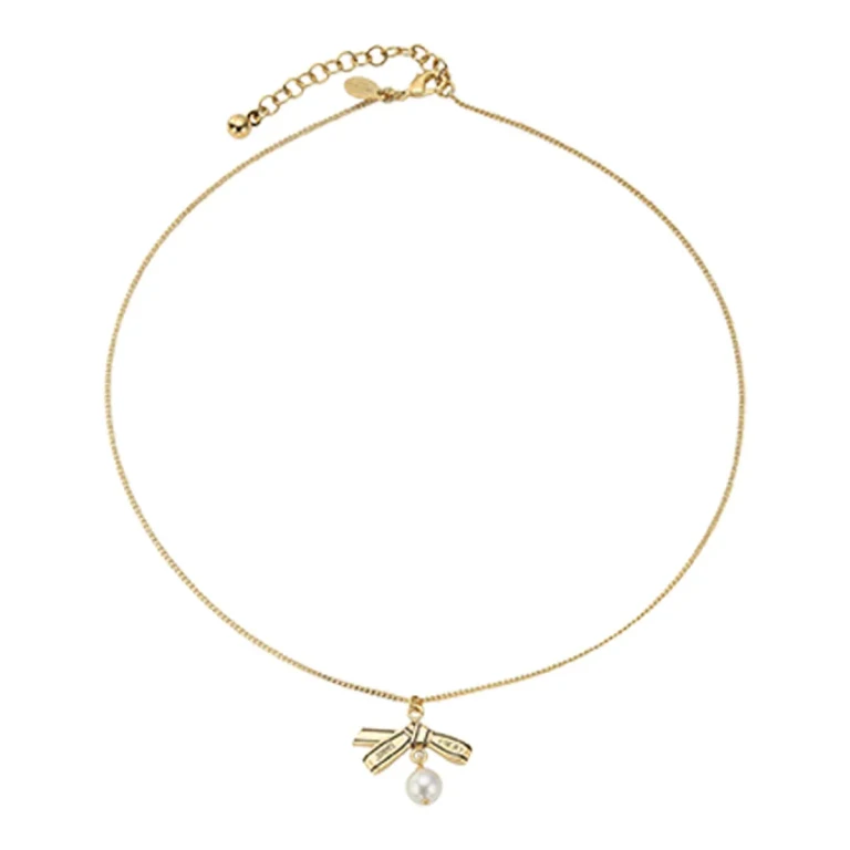 Jimmy Choo Ribbon Pearl Earrings