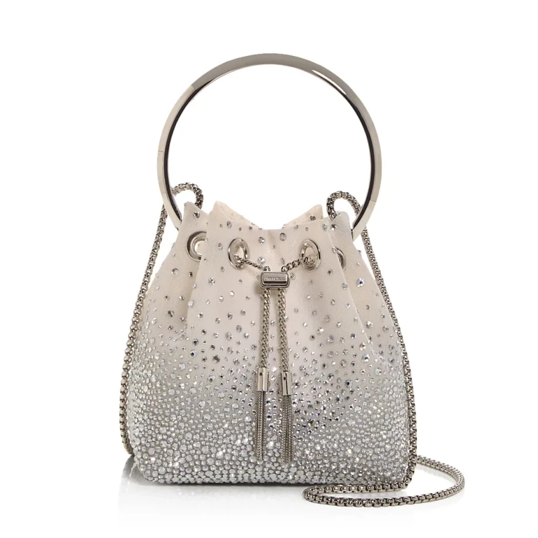 Jimmy Choo Bon Bon Vuq Embellished Top Handle Bag